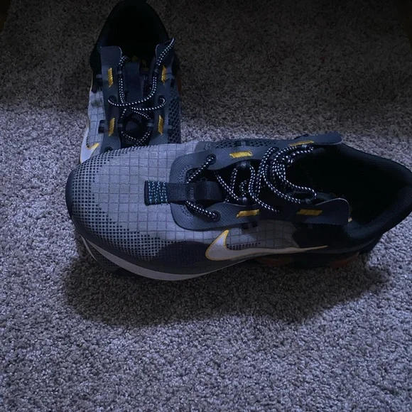 Nike Black and Gray Sneakers with Yellow Accents Nike Air Penny 5 Sneakers - Black | Editorialist main image 2